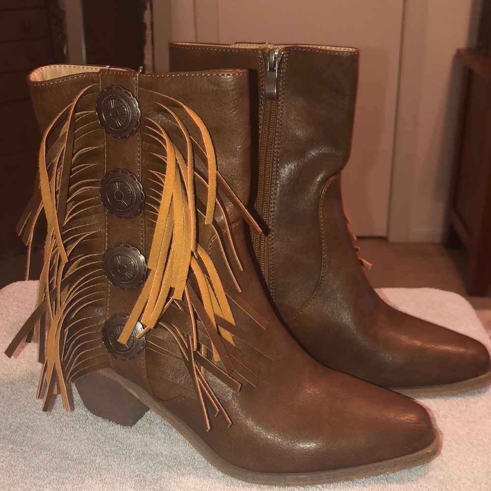 NIB L&B Boots Rust Brown 8